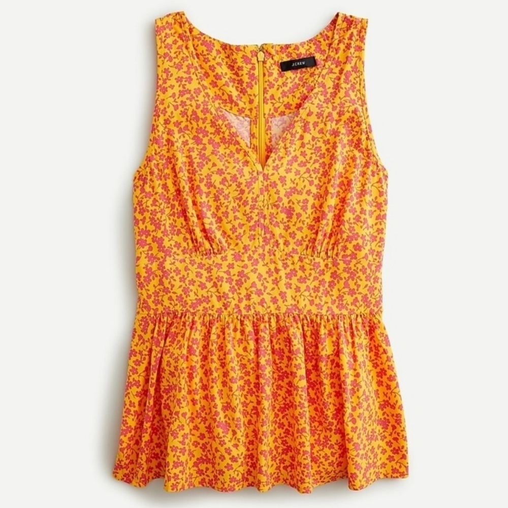 J Crew V-neck peplum top